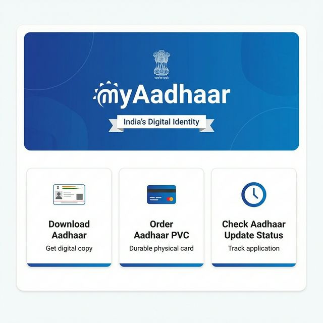 UIDAI myAadhaar Portal Screenshot